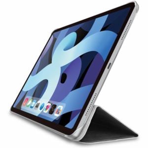 エレコム TB-A20MWVBK iPad Air 10.9インチ(第4世代 2020年モデル) レザーケース 手帳型 2アングル スリープ対応 背面クリア ブラック