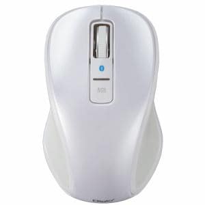 ナカバヤシ MUS-BKT174W Bluetooth 静音 3ボタン BlueLEDマウス   ホワイト