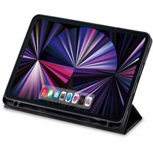 エレコム　TB-A21PMSA360BK　iPad　Pro　11inch　第3世代　2021年モデル　フラップケース　360度回転　スリープ対応　ブラック
