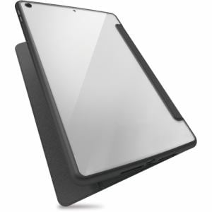エレコム TB-A21RTSLFCBK iPad 10.2 第9世代 TOUGH SLIM フレームカラー フラップ付き ブラック