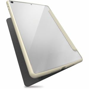 エレコム TB-A21RTSLFCIV iPad 10.2 第9世代 TOUGH SLIM フレームカラー フラップ付き アイボリー
