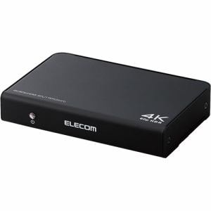 エレコム VSP-HDP12BK HDMI分配器 4K 60P 対応 1入力 2出力 スプリッター ブラック