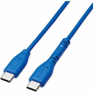 エレコム　MPA-CCPSE10BU　USB　Type-C　to　USB　Type-Cケーブル　USB　Power　Delivery対応　イージーグリップ　1.0m　ブルー