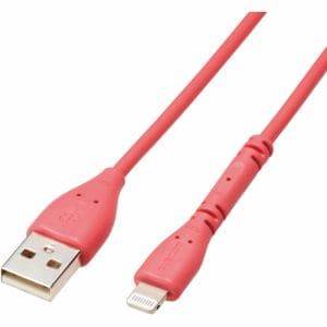 エレコム MPA-UALPSE10RD USB-A to Lightningケーブル イージーグリップ 1.0m レッド