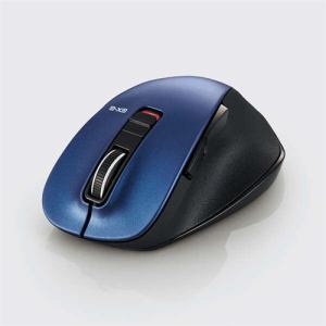 エレコム M-XGM15BBBU マウス／Bluetooth／5ボタン／Mサイズ／握りの極み／ブルー MXGM15BBBU