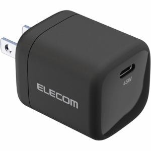 エレコム ACDC-PD2245BK ACアダプター USB TypeC 充電器 45W ブラック