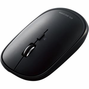 【推奨品】エレコム　M-TM15BBBK　マウス　ワイヤレスマウス　無線　Bluetooth　静音　4ボタン　充電式　ブラック