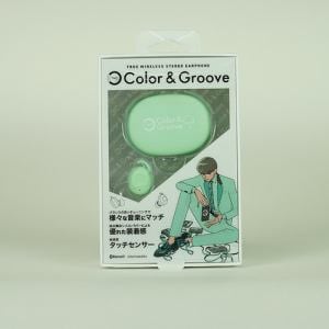 イツワ商事 KTWE01LG COLOR&GROOVE Bluetooth 完全ワイヤレスイヤホン COLOR&GROOVE(カラー&グルーヴ) グリーン