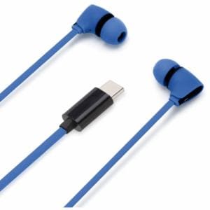PGA PG-SECE4BL2 USB Type-Cコネクタ ステレオイヤホン カナルタイプ Premium Style コード長1.2m ブルー PGSECE4BL2