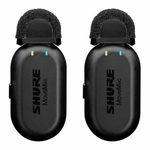 SHURE MVTWOJZ6 クリップオン・ワイヤレスマイク 2台セット  ブラック