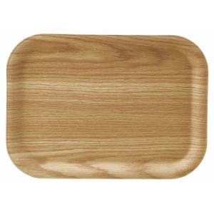 木製食器 ノンスリップシカクトレー ＡＢＴ１４ ブラウン 36ｃｍ