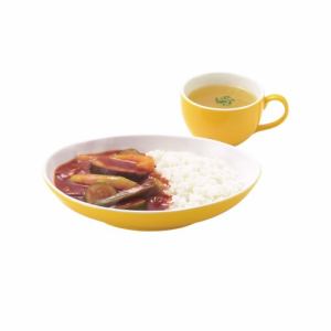 【在庫限り】パール金属 K-6187 MUG´S カレー皿&スープカップ(イエロー)
