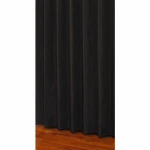 [100×200]ユニベール　既製カーテン　セレスト　ブラック　１間用両開き