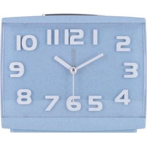 シンプルデザイン　置時計　ソフィン　ブルー　不二貿易(株)