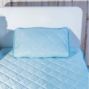 【在庫限り】[45×60] ひんやり冷たい接触冷感 枕パッド Just cool ブルー ヤマダオリジナル