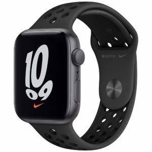 アップル(Apple) MKQ83J/A Apple Watch Nike SE（GPSモデル） 44mm スペースグレイアルミニウムケースとアンスラサイト/ブラックNikeスポーツバンド レギュラー