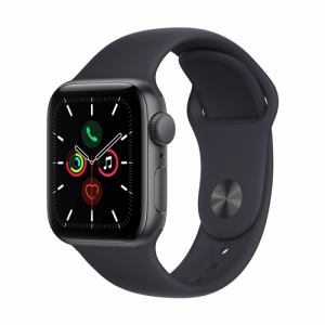 アップル(Apple) MKR23J/A Apple Watch SE（GPS + Cellularモデル） 40mm スペースグレイアルミニウムケースとミッドナイトスポーツバンド レギュラー