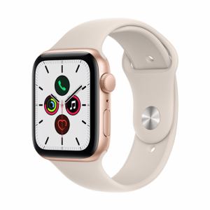 アップル(Apple) MKT13J/A Apple Watch SE（GPS + Cellularモデル） 44mm ゴールドアルミニウムケースとスターライトスポーツバンド レギュラー