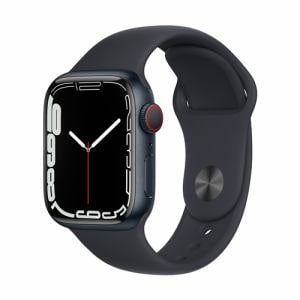 アップル(Apple) MKHQ3J/A Apple Watch Series 7(GPS + Cellularモデル) 41mm ミッドナイトアルミニウムケースとミッドナイトスポーツバンド レギュラー