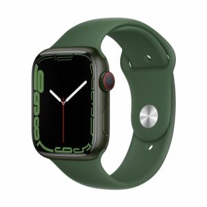 アップル(Apple) MKJR3J/A Apple Watch Series 7(GPS + Cellularモデル) 45mm グリーンアルミニウムケースとクローバースポーツバンド レギュラー