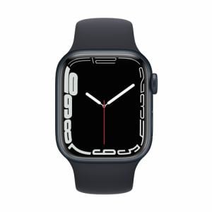 アップル(Apple) MKMX3J/A Apple Watch Series 7(GPSモデル) 41mm  ミッドナイトアルミニウムケースとミッドナイトスポーツバンド レギュラー