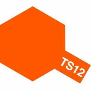 タミヤ プラモデル用 カラースプレー TS－12 オレンジ