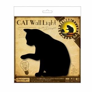東洋ケース TLC-WL-01 LEDライト That’s Light！ CAT WALL LIGHT ちょっかい （猫）