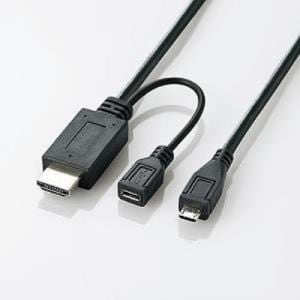 MPA-MHLHD10BK  MHL変換ケーブル(USB microBオス-HDMI TypeAオス／USB microBメス)1.0m  ブラック