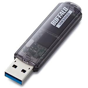 BUFFALO　USBメモリ　USB3.0対応「ライトプロテクト機能」搭載モデル　RUF3-C32GA-BK