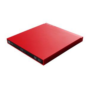 エレコム　LBD-PUB6U3VRD　ロジテック　ポータブルBDドライブ　（USB3.0／Win8.1対応オールインワンソフト付）　レッド