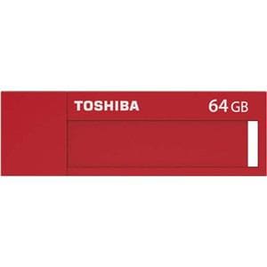 【クリックでお店のこの商品のページへ】東芝 USBフラッシュメモリ 64GB レッド TNU-C064GR