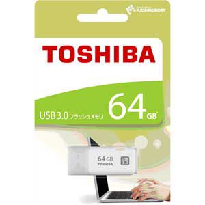 【クリックで詳細表示】東芝 USB3.0/2.0対応 フラッシュメモリ 64GB UNB-3A064GW