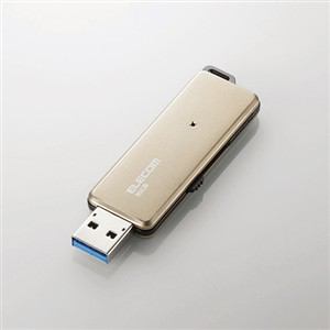 エレコム　高速USB3.0メモリ　ゴールド　32GB　MF-RDSU332GGD