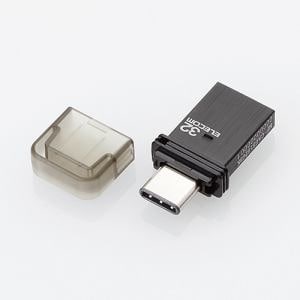 エレコム USB Type-Cメモリ ブラック 32GB MF-CAU3132GBK