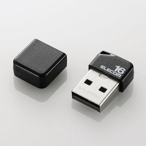 エレコム　超小型USB2.0USBメモリ　16GB　MF-SU2B16GBK