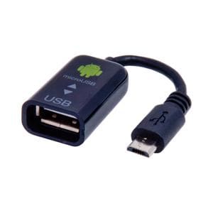 ナカバヤシ タブレット／スマートフォン対応［Android］ microUSB-USB変換ケーブル （ブラック） ZUH-OTG01BK