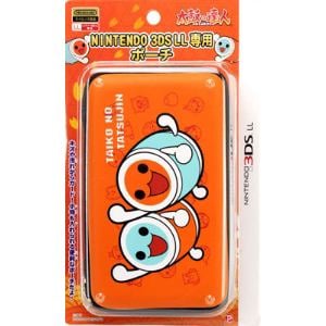 プレックス　太鼓の達人　NINTENDO　3DS　LL専用　ポーチ　オレンジ　TT-02A