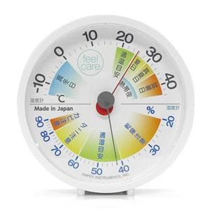 エンペックス TM-2471 生活管理温・湿度計「feel care」置き掛け兼用型（ホワイト）