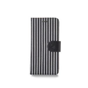 melkco Limited MKWNDBIP6FBKSP PU Case Western Series for iPhone 6 Diary Black Strip 
