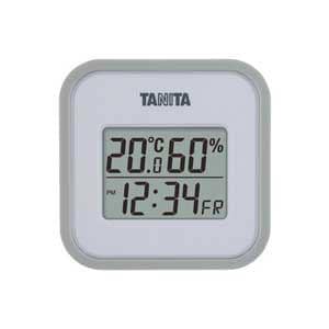 タニタ 温湿度計（グレー） TT-558-GY