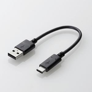 エレコム　USB2.0ケーブル(認証品、A-C)　0.15m　MPA-AC01NBK