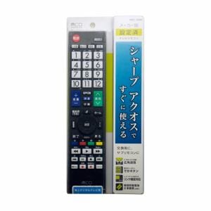 ミヨシ TVリモコン プリセットタイプ シャープ用 MRC-SH01
