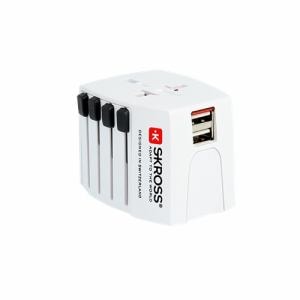 SKROSS MUVUSB2.4A 海外用変換プラグ マルチアダプタ USB2.4A