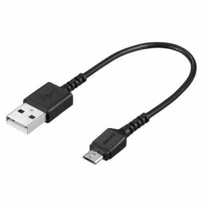 バッファロー　BSMPCMB101BK　USB2.0ケーブル（Type-A　to　microB）　ブラック　0.1m