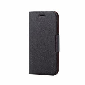エレコム　PM-A17MPLFUILBK　iPhone　8用　ソフトレザーカバー薄型磁石イタリアン（Ｃｏｒｏｎｅｔ）　ブラック