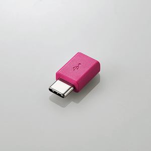 エレコム MPA-MBFCMADNPN USB2.0変換アダプタ(Type-C-micro-B) ピンク