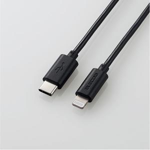 エレコム　MPA-CL05BK　USB-C　to　Lightningケーブル　スタンダード　ブラック