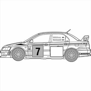 フジミ模型　1／24　インチアップシリーズ　No.311　ランサーエボリューションVII　WRCラリーモデル