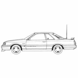 フジミ模型　1／24　ハイソカーシリーズ　№5　7th　スカイライン　GTS　　2ドア(ハイソカーバージョン)