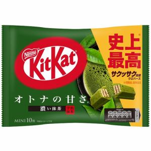 ネスレ KitKat mini キットカット ミニ オトナの甘さ 濃い抹茶 10枚